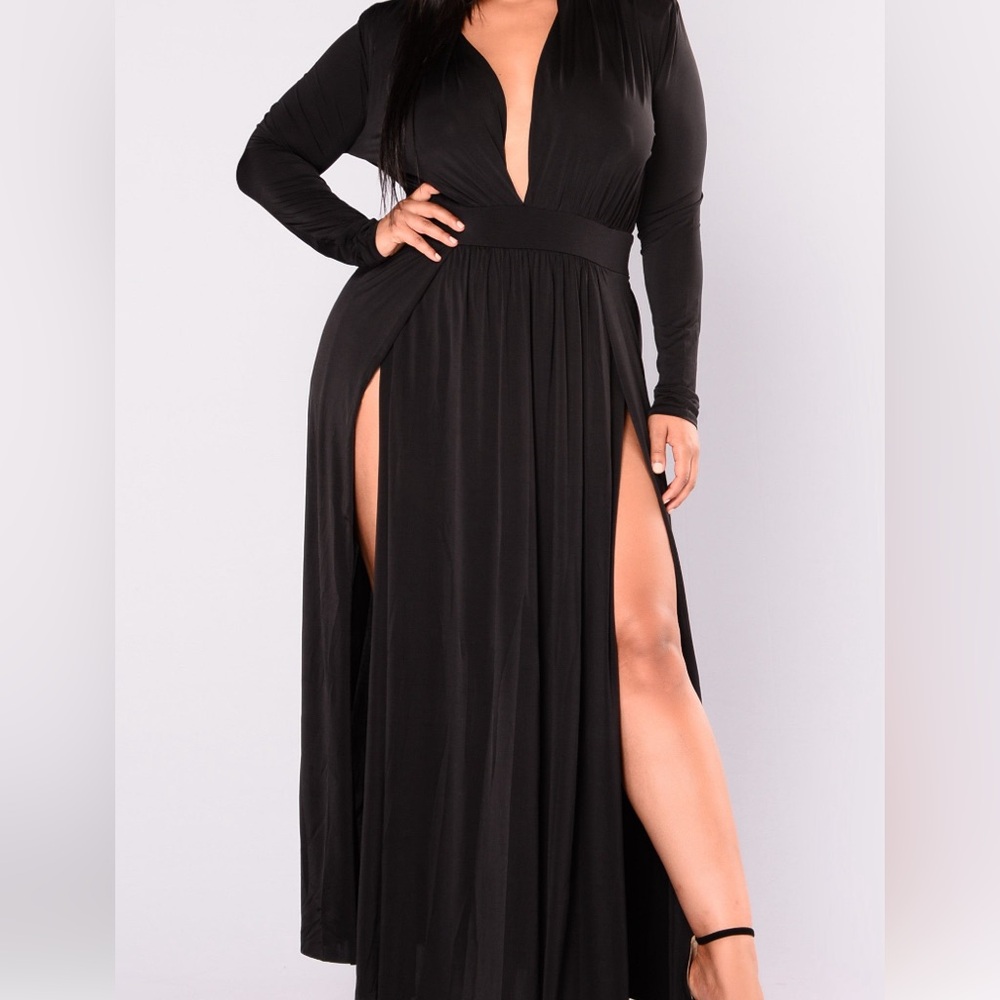 Spree black maxi dress